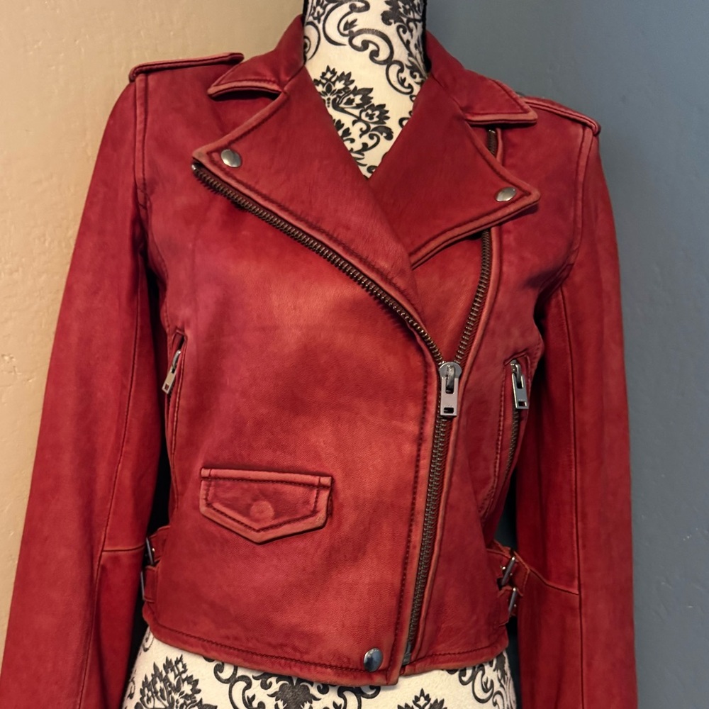 IRO 💯 Lambskin Leather Biker Jacket ♥️💋